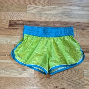 Under Armour Women's Green and Blue Shorts
